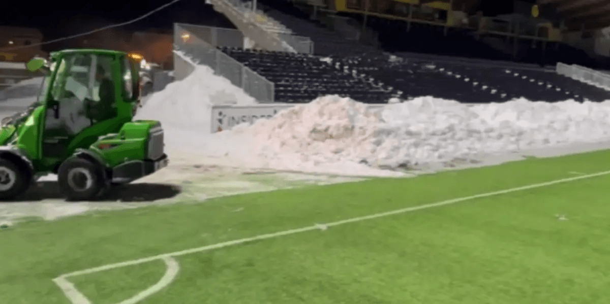 Bodø/Glimt’s Home Pitch Covered in Snow Ahead of Champions League Clash vs Inter Milan