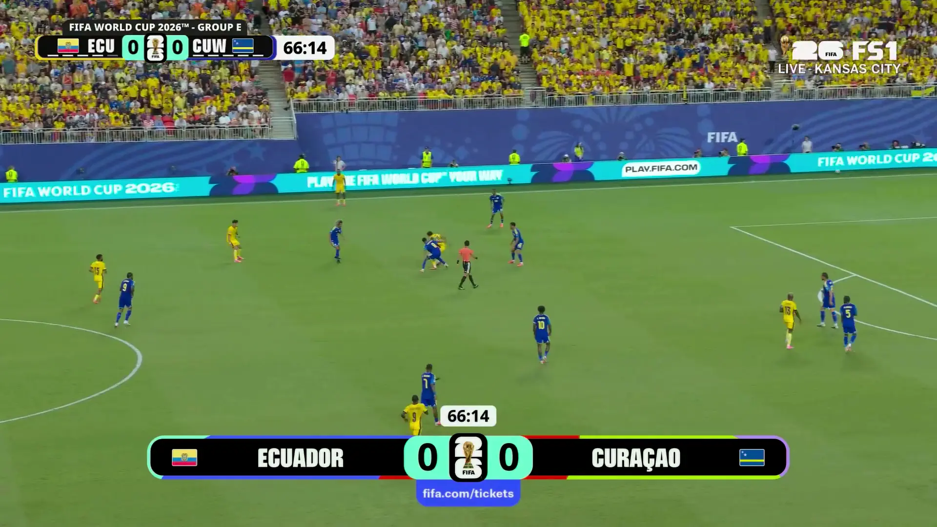 2026-06-21 كأس العالم FIFA 2026 دور المجموعات – المجموعة E: الإكوادور ضد كوراساو