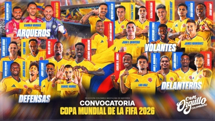 قائمة كولومبيا المكونة من 26 لاعبًا في كأس العالم FIFA