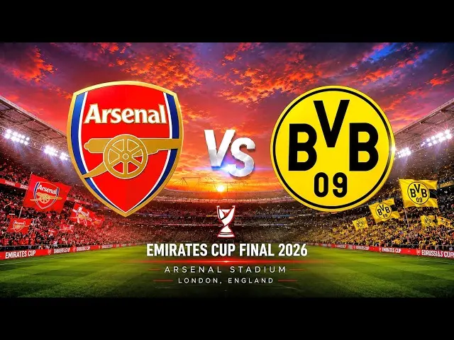 How to Watch Emirates Cup Arsenal vs Dortmund :Team News, Kick-Off Time, FREE Live Streaming