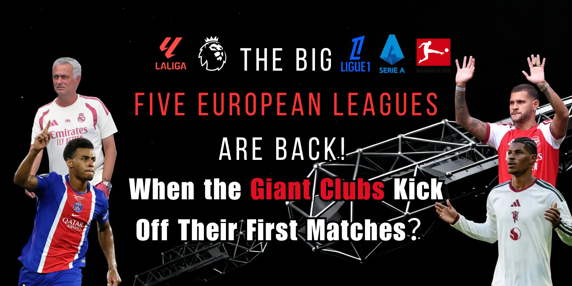 ¡Vuelven las cinco grandes ligas europeas! ¿Cuándo disputan sus primeros partidos los grandes clubes?