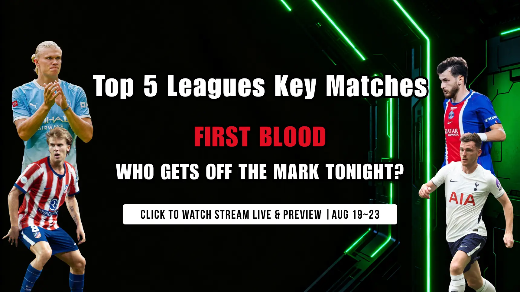 Cara Menonton Pertandingan Kunci 5 Liga Teratas: Streaming Langsung Gratis & Waktu Kick-Off dalam Pratinjau